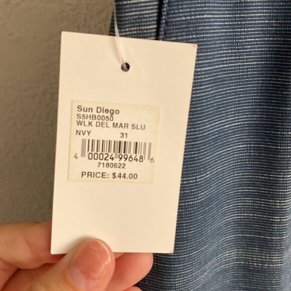 NWT- SUN DIEGO DEL MAR 3.0 HYBRID SHORTS- NAVY- Size 31 - Picture 3 of 9